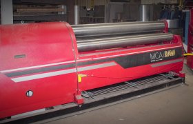 Metal Roller Machine at Lee Industries of Little Falls