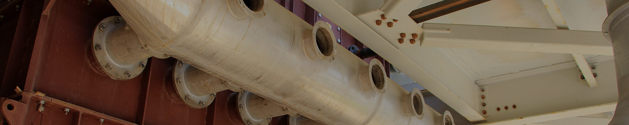Oversized industrial ductwork in a manufacturing facility